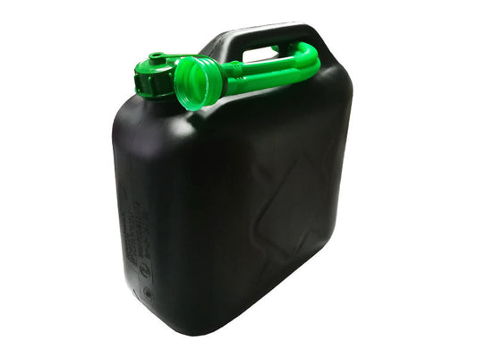 Canistra Autoprime neagra de 10L cu palnie din plastic