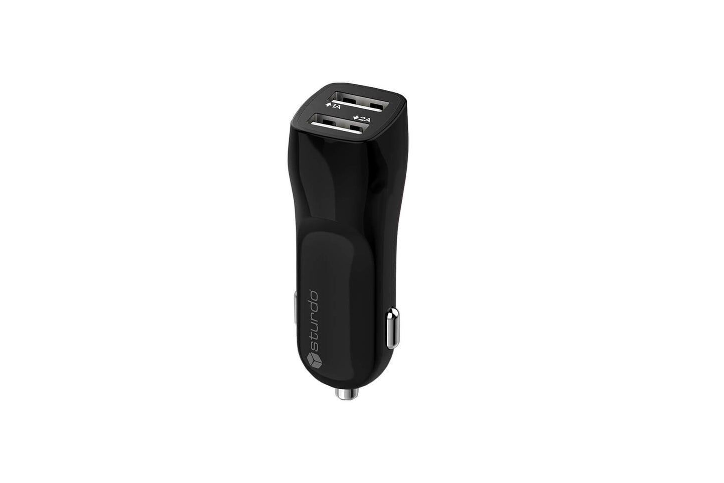 Sturdo Pro Sport series încărcător auto USB negru, 2xUSB, 2A