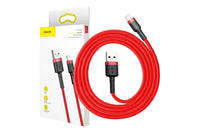 Cablu rosu Baseus USB la Type-C pentru incarcare.