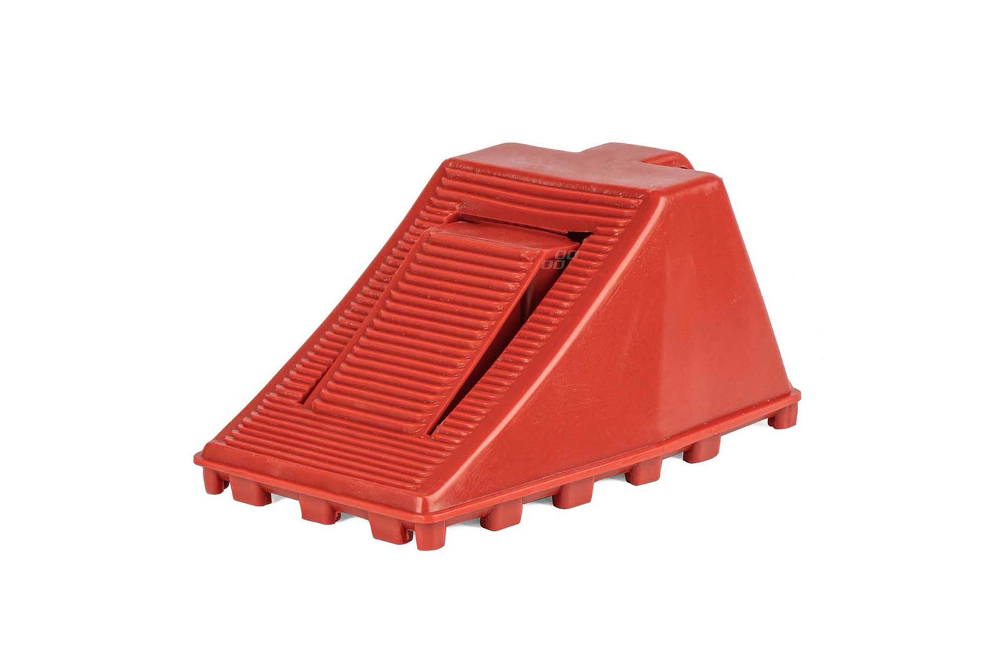 Blocator de roata - plastic, rosu, Amio, cu contor 220x80x120mm, 1 bucata