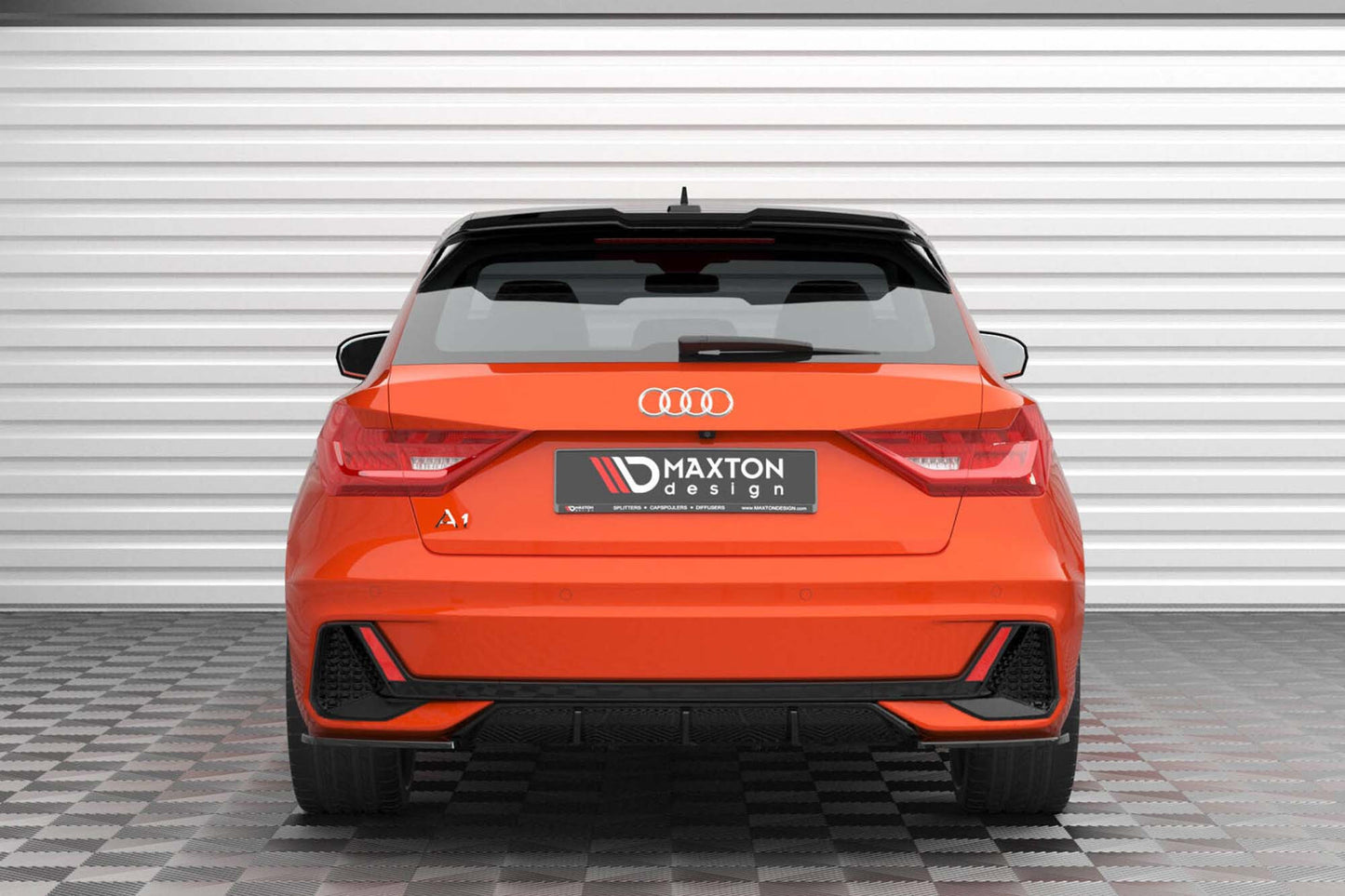 Difuser Maxton Design pentru Audi A1 S-Line GB dupa 2018, lacuit negru