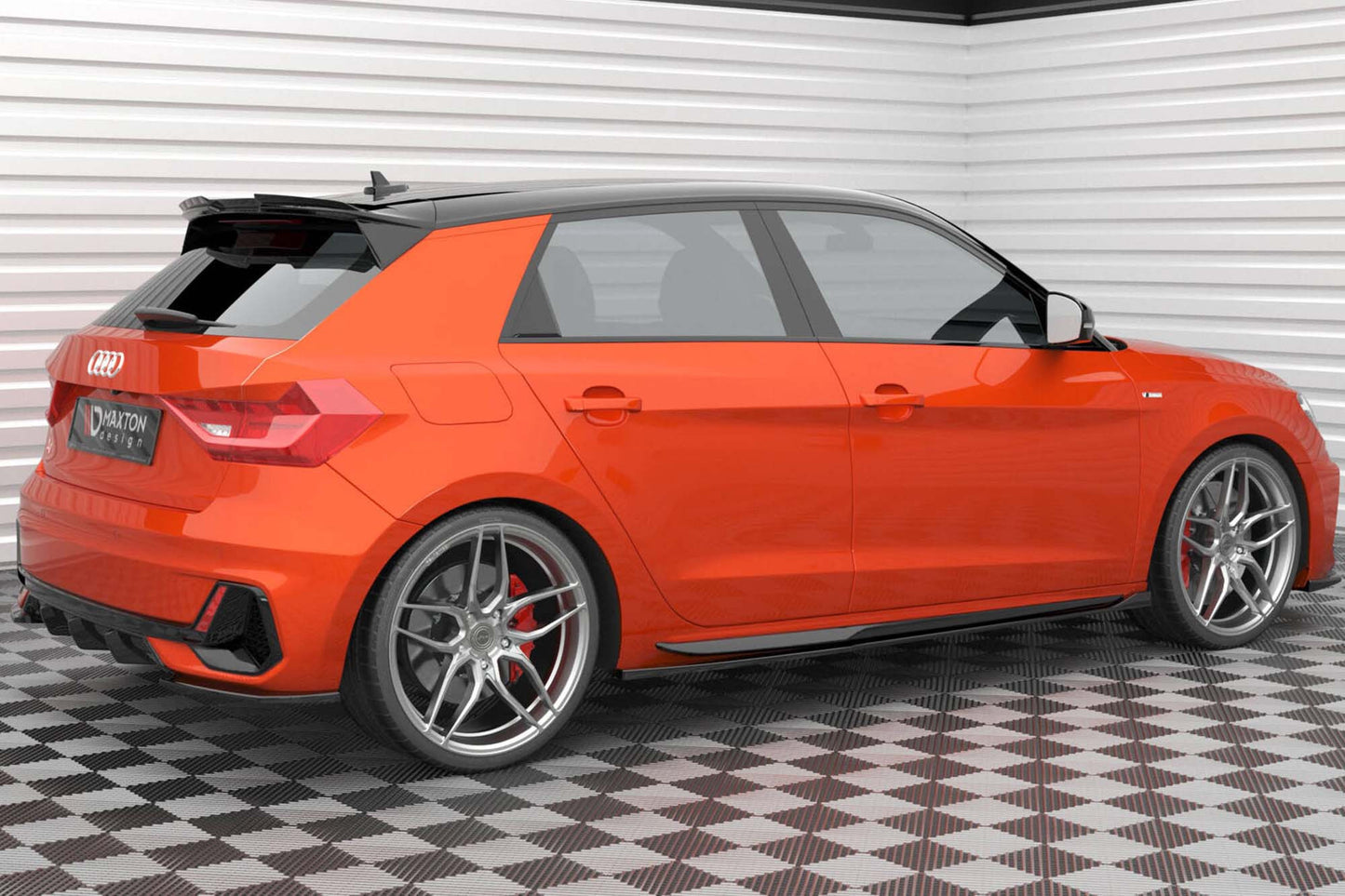 Difuser Maxton Design pentru Audi A1 S-Line GB dupa 2018, lacuit negru