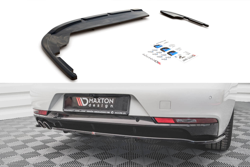 Insertie difuser bara spate Maxton Design GT-Line pentru Peugeot 508 (dupa 2018), negru mat