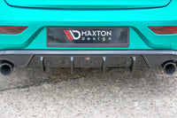 Insert difuser spate Maxton Design pentru bara R-Design Volvo V40 (2012-2019), negru lacuit