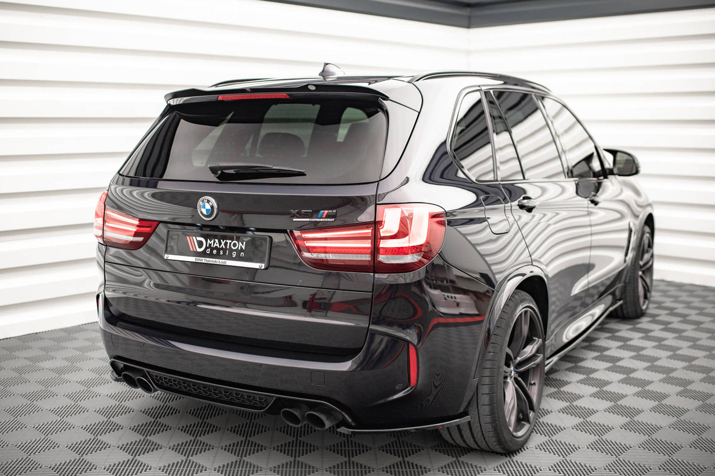 Maxton Design add-on parasolar pentru BMW X5M F15 (2014-2018), negru lacuit