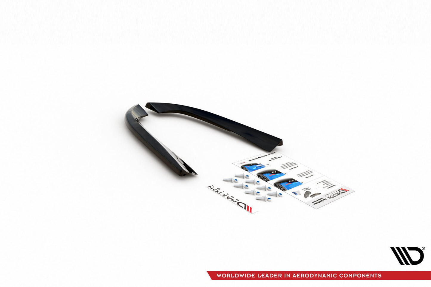 Adaos Maxton Design pentru bara spate standard Alfa Romeo 156 break 2003-2006, negru mat