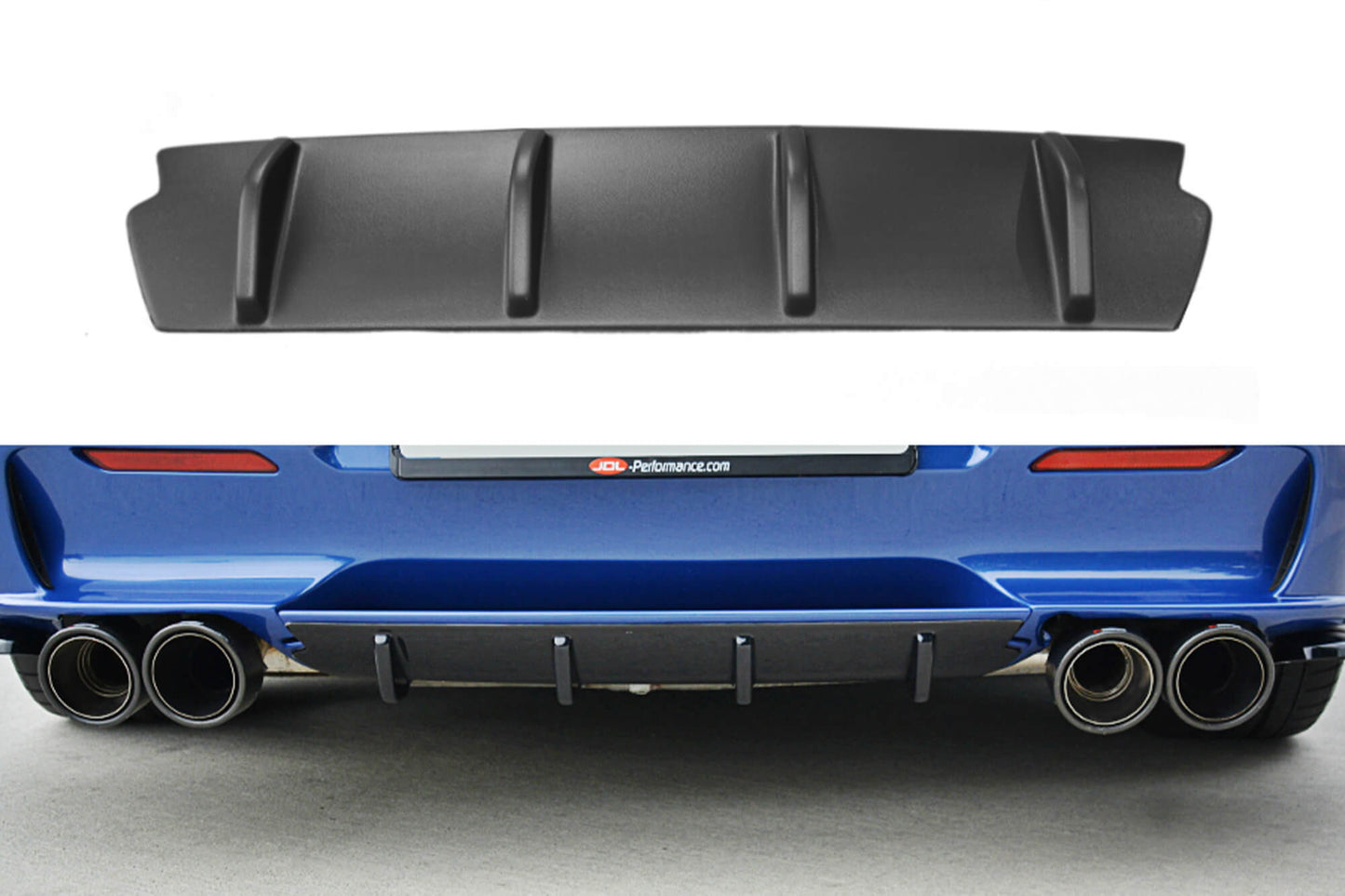 Add-on Maxton Design pentru bara spate GTA Alfa Romeo 156 station wagon 2002–2005, negru mat