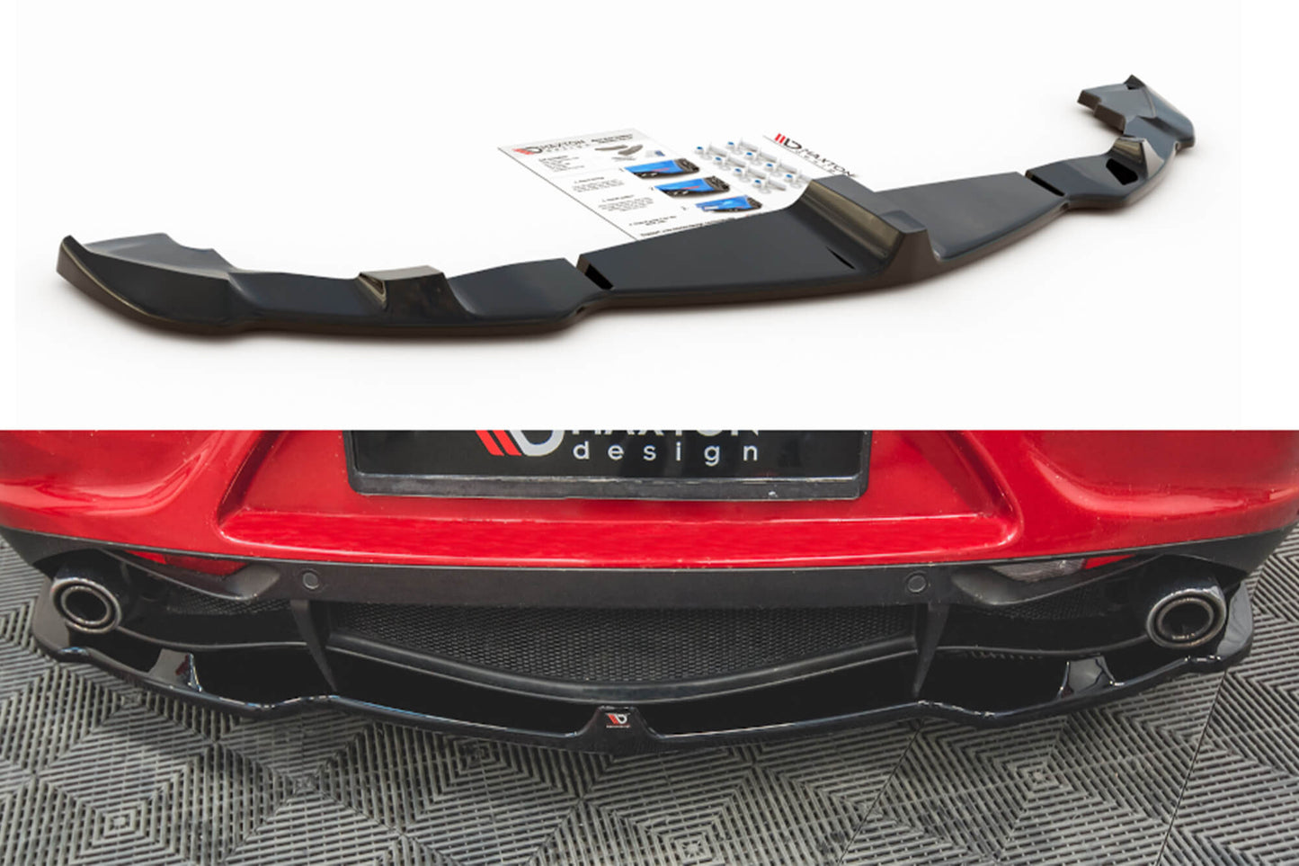 Maxton Design add-on pentru Alfa Romeo 4C 2013-2017 bara spate, culoare carbon