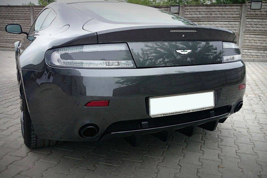 Extensie bara spate Maxton Design pentru Aston Martin V8 Vantage (dupa 2004), negru lucios