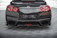 Extensie bara spate Maxton Design pentru Nissan GTR R35 (2016-2022), negru lucios