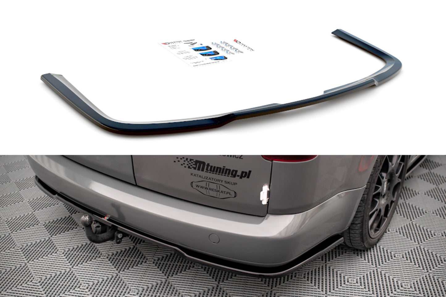 Extensie bara spate Maxton Design pentru Volkswagen Caddy (2010-2015), negru mat