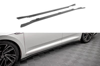 Insertii praguri Maxton Design versiunea 2 pentru Volkswagen Arteon R, R-line dupa 2020, negru mat
