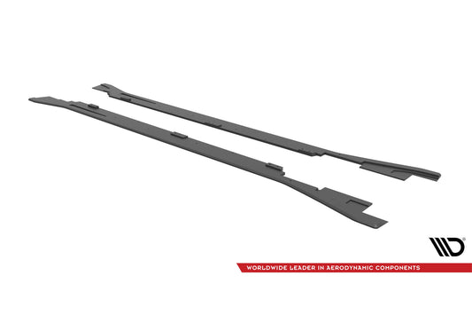 Insertii praguri Maxton Design versiunea 2 pentru Volkswagen Arteon R, R-line dupa 2020, negru mat