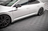 Insertii praguri Maxton Design versiunea 2 pentru Volkswagen Arteon R, R-line dupa 2020, negru mat