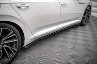 Insertii praguri Maxton Design versiunea 2 pentru Volkswagen Arteon R, R-line dupa 2020, negru mat