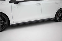 Maxton Design extensii praguri versiunea 2 pentru Volkswagen Golf GTI, GTE, GTI Clubsport, GTD, R-Line Seria VIII (2020-2024), lac negru