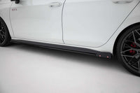 Maxton Design extensii praguri versiunea 2 pentru Volkswagen Golf GTI, GTE, GTI Clubsport, GTD, R-Line Seria VIII (2020-2024), lac negru