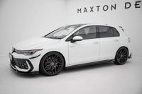 Maxton Design extensii praguri versiunea 2 pentru Volkswagen Golf GTI, GTE, GTI Clubsport, GTD, R-Line Seria VIII (2020-2024), lac negru