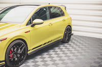Maxton Design extensii praguri versiunea 2 pentru Volkswagen Golf GTI, GTE, GTI Clubsport, GTD, R-Line Seria VIII (2020-2024), lac negru