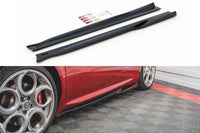 Maxton Design add-on-uri pentru Alfa Romeo 4C 2013-2017 praguri, negru mat