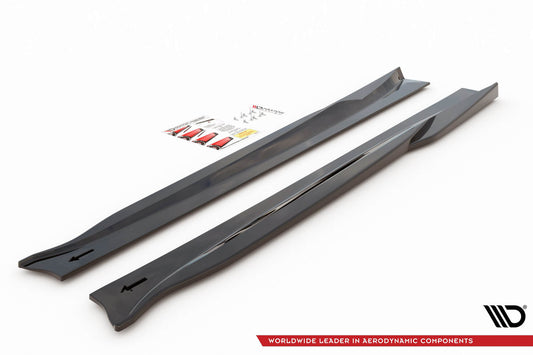 Maxton Design Alfa Romeo 4C 2013-2017 praguri laterale, negru mat