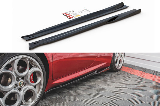 Maxton Design add-ons for Alfa Romeo 4C 2013-2017 side skirts, carbon color