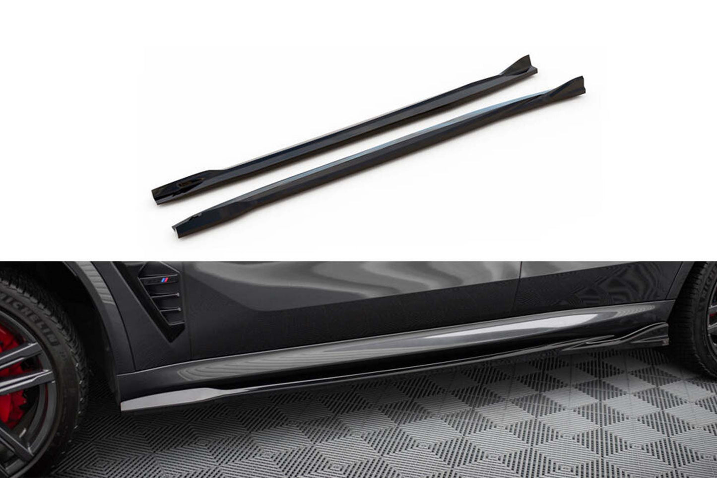 Praguri Maxton Design pentru BMW X5 M F95 (dupa 2023), lac negru