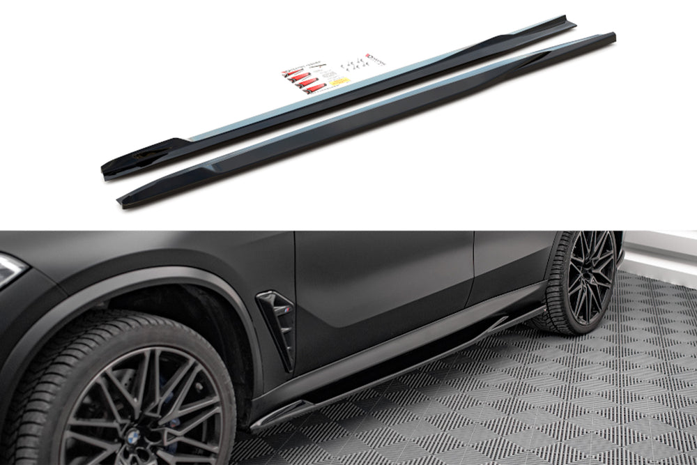 Praguri Maxton Design pentru BMW X5M F95 (dupa 2018), lac negru