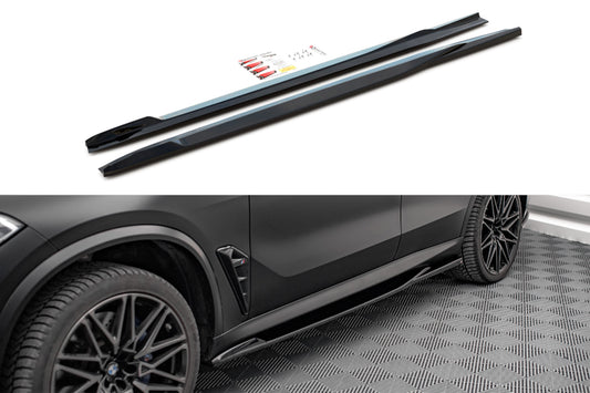 Praguri Maxton Design pentru BMW X5M F95 (dupa 2018), lac negru