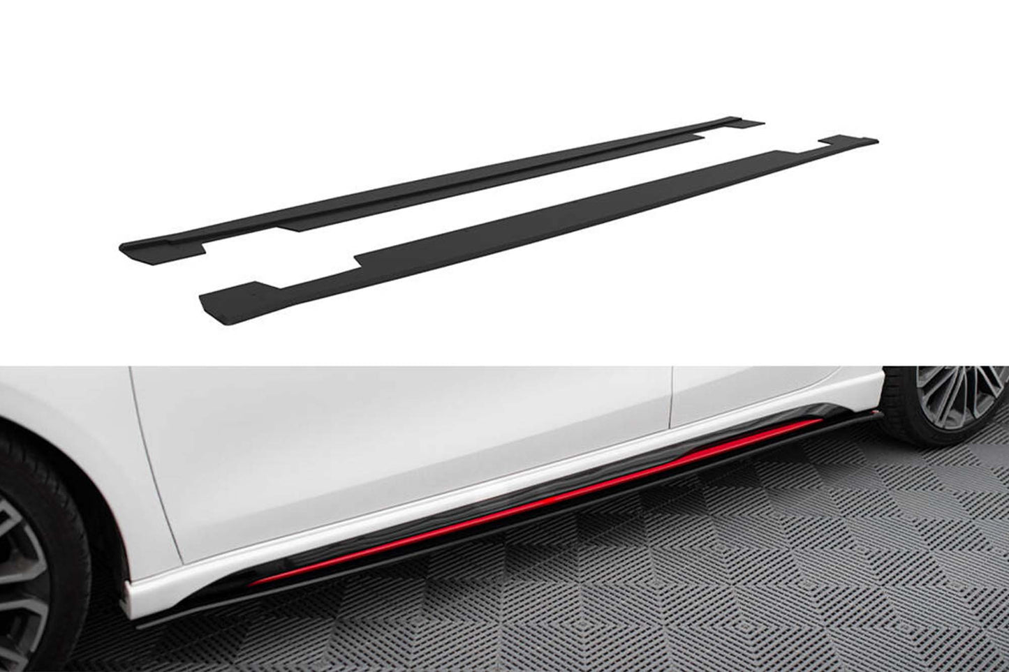 Praguri Maxton Design pentru Kia Ceed GT, Proceed GT (2018-2022), negru mat