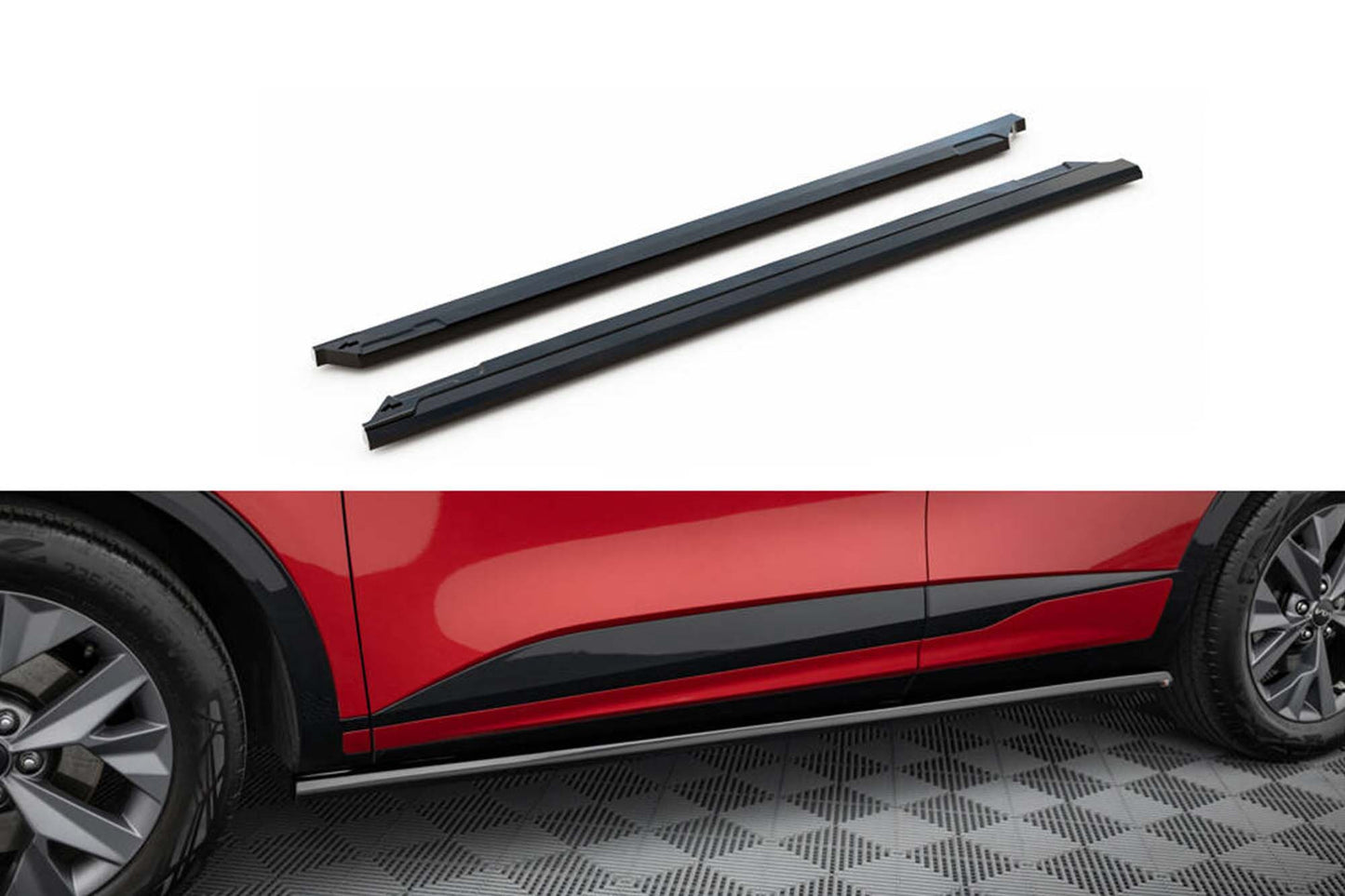 Praguri Maxton Design pentru Kia EV9 GT-Line (dupa 2023), lac negru