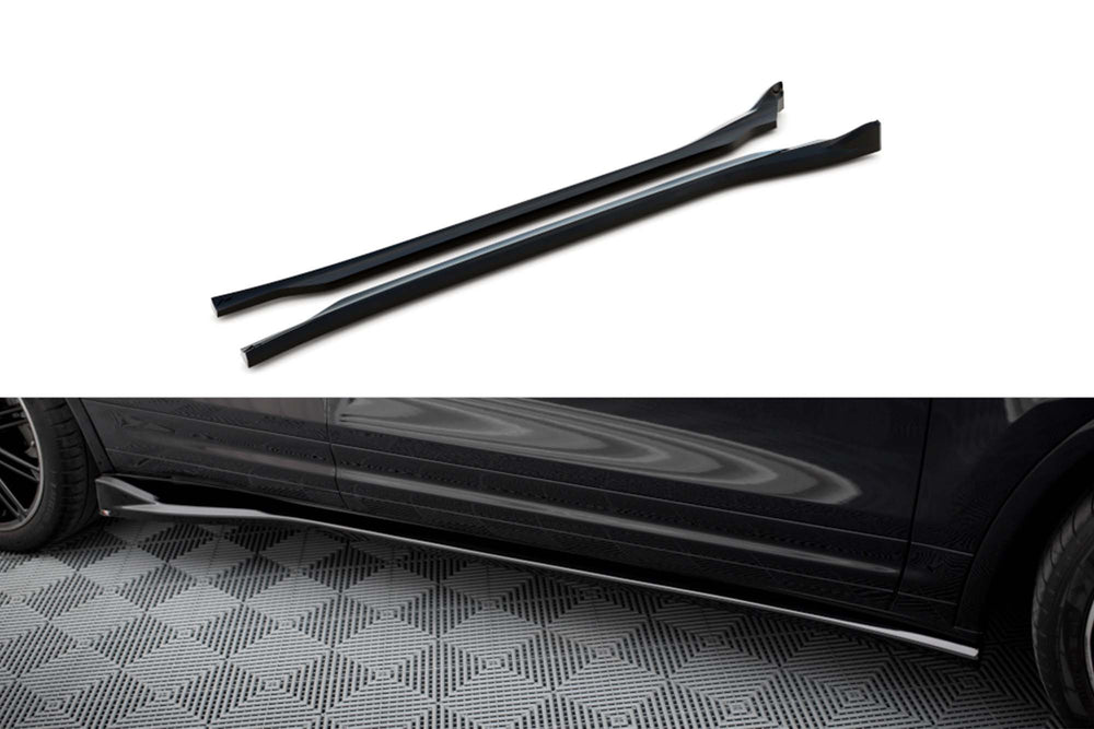 Praguri Maxton Design pentru Porsche Cayenne (2014-2018), lac negru