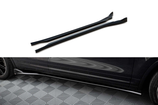 Praguri Maxton Design pentru Porsche Cayenne (2014-2018), lac negru