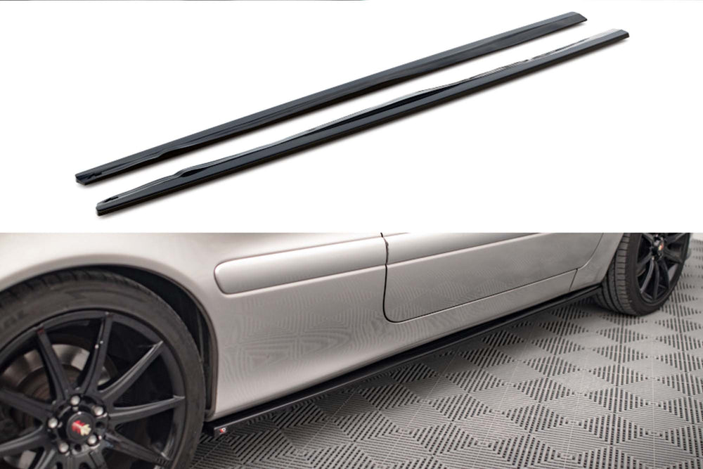 Praguri Maxton Design pentru Volvo C70 MK1 (1997–2005), negru lucios