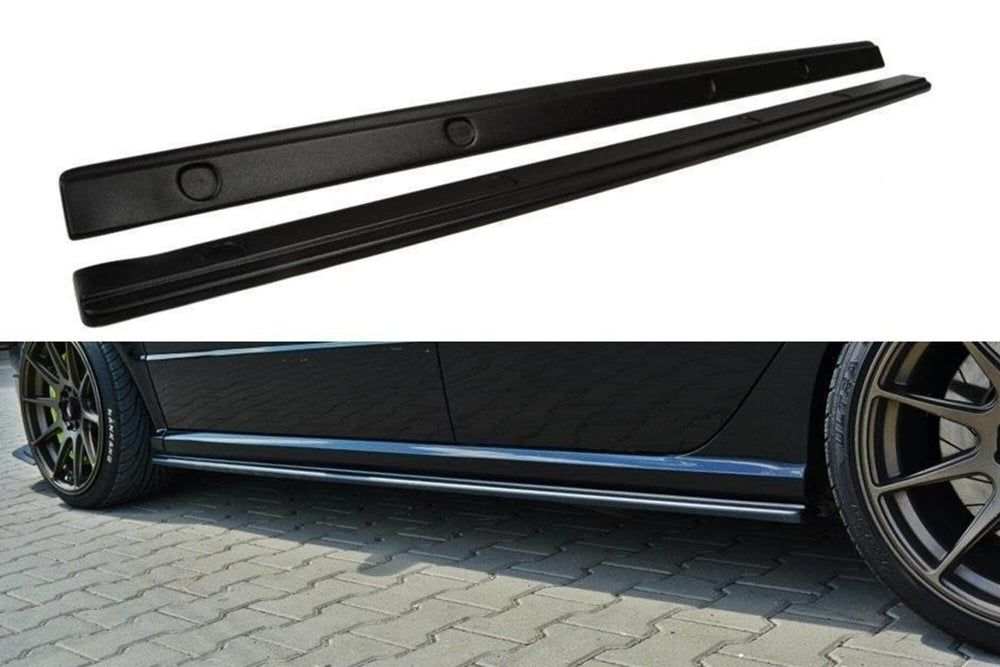 Praguri RS tip RS Maxton Design Additives pentru Skoda Fabia I RS (2003-2007), Negru Mat