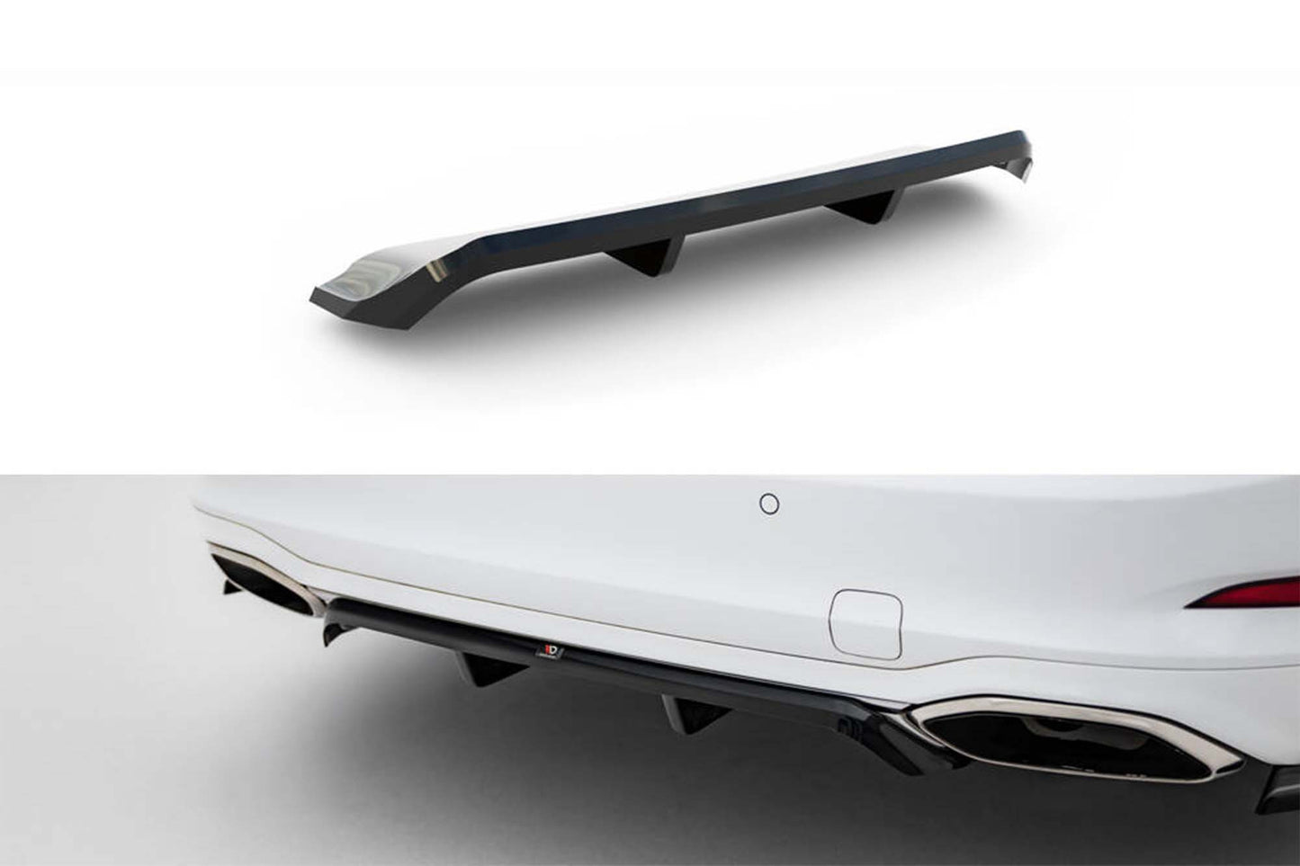 Extensii pentru bara spate Maxton Design pentru Ford Focus Vignale break (2018-2021), lac negru