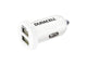 Incarcator auto Duracell Dual USB 12V 2.4A/1A alb
