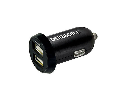 Incarcator auto Duracell Dual USB 12V 2.4A/1A negru