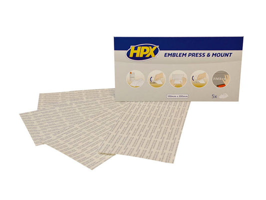 Stickere adezive duble fata HSA pentru embleme 100mm/200mm, 5 bucati