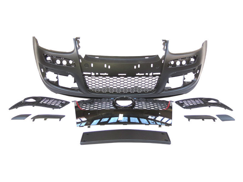 Bara fata GTi pentru VW Golf V (2003-2008) fara PDC/halogene, grila neagra, capac spalator inclus