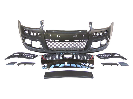 Bara fata GTi pentru VW Golf V (2003-2008) fara PDC/halogene, grila neagra, capac spalator inclus
