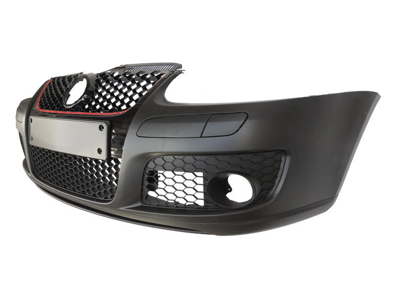 Bara fata GTi pentru VW Golf V (2003-2008) fara PDC/halogene, grila neagra, capac spalator inclus