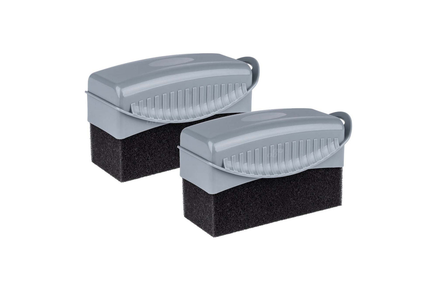 Amio Tyre Cleaning Sponges with Handle, 2 Pieces, Grey