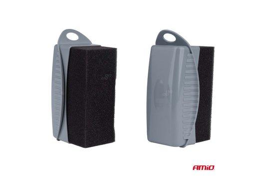 Amio Tyre Cleaning Sponges with Handle, 2 Pieces, Grey