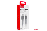 Amio FullLINK USB to Type-C Cable, 60W, 200 cm length, grey