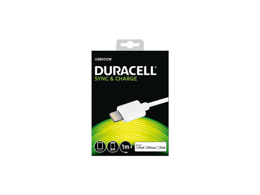 Cablu Duracell pentru produse Apple, 1m, alb