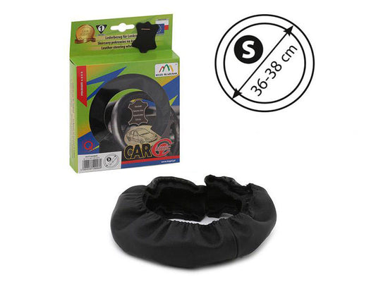 Husa volan Kegel Seria Classic, marimea 36-38cm, piele naturala neagra, cusuta