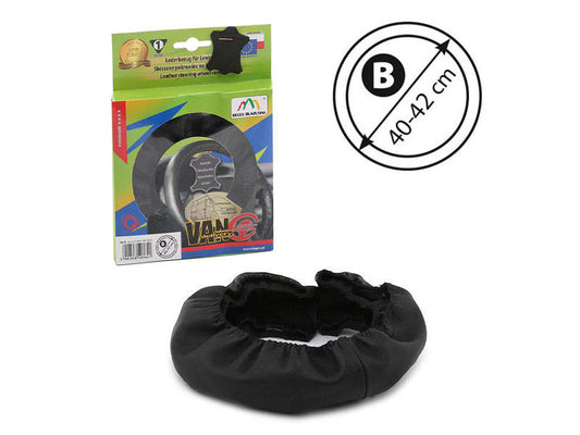 Husa volan Kegel Seria Classic pentru autobuz/dubita, marimea 40-42cm, piele naturala neagra, cusuta