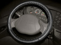 Husa volan Kegel Seria Classic pentru autobuz/dubita, marimea 42-44cm, piele naturala neagra, cusuta