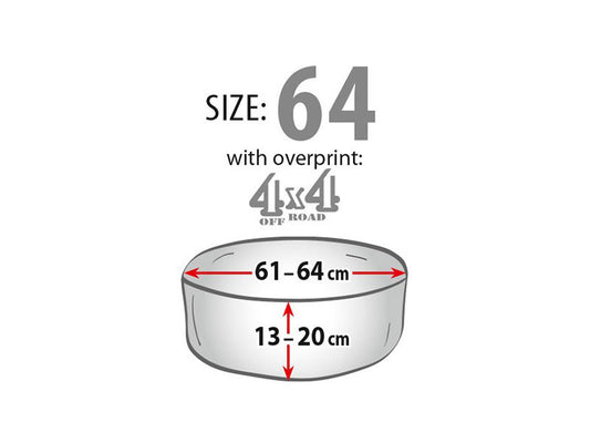 Husa roata de rezerva Kegel 4X4, dimensiune 64